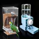 No Mess Bird Feeder Water Dispenser Set, Parakeet Cage Accessories, Automatic Bird Feeder Suitable for Birdcage