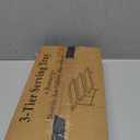 3-Tier Melamine Serving Tray Set, 14"x7" Platters for Serving Food, White Reusable Trays with Black Metal Display Stand for Cupcakes, Sevring Food, Dessert, Fruit, Cookie, Black