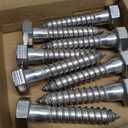 1/2 x 2-1/2" Hex Head Lag Screws Bolts with Flat Washers (8 Sets), 304 Stainless Steel 18/8, Partial Thread, Deck Screws, Heavy Duty Hex Head Wood Lag Screws, Fayeploo