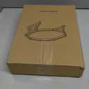 Xchouxer Sofa Arm Clip Table, Armrest Tray Table, Drinks/Remote Control/Snacks Holder, 9 in x 12.3 in x 4.5 in  (Cherry Brown)