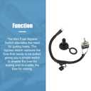 uxcell 1 Set 37.5cm 14.76" Universal Automotive Switched Fuse Bypass Kit Fuse Bypass Switch