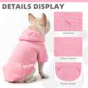 KOOLTAIL Dog Hoodie for Small Medium Large Dogs, Ultra-Warm & Soft Winter Fall Fleece Dog Hooded Sweatshirt Clothes Sweater, Lightweight Pullover Coat for Boy Girl Bulldog Pitbull Puppy Cats,Pink S