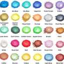 Mica Powder, 30 Color Resin Pigment, Natural Cosmetic Grade Shimmer Mica Powder for Epoxy Resin/Bath Bombs/Candle/Soap/Lip Gloss/Slime. Candle Dye,Soap Making Dye,Resin dye. (30 Bottle)