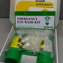 CGOLDENWALL Eye Wash Station Portable Emergency Eye Wash Kit, Wall Mounted Eyewash Station OSHA Approved, 2 * 16.9oz Bottles, With Mirror & Emergency Sign, Safety Material