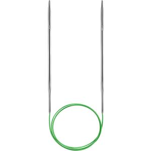 Soosui 3.5mm Circular Knitting Needles US4|32 inches/80 Centimeters Long | Circular Knitting Needle, Made of Metal, Suitable for Weaving Scarves, Blankets, etc. (Silver)
