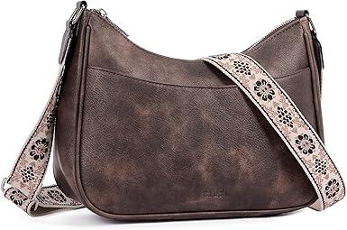 CLUCI Crossbody Bags for Women, Vegan Leather Shoulder Handbags, Purses for Women with Adjustable Wide Strap