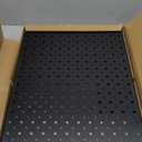 Ultrawall Pegboard Display Stand, Metal Tabletop Pegboard Display, Accessories Rack Organizer for Jewelry, Retail Stores, Craft Shows, 12"X16", 4pcs Black