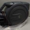 Giraffe Tools AW30 Garden Hose Reel Retractable 1/2" x 100 ft Wall Mounted Water Hose Reel Automatic Rewind, Any Length Lock, 100 ft, Dark Grey