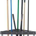Rubbermaid Plastic Garage Corner Tool Tower Rack, Easy to Assemble, Organizes up to 30 Long-Handled Tools/Rakes/ Brooms/Shovles for Home/House/Outdoor/Sheds