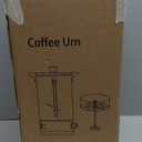 Commercial Coffee Urn 304 Grade Stainless Steel Percolate Coffee Pot Coffee Maker Hot Water Urn 1600W Hot Drink Dispenser for Catering, 8L 50-Cup