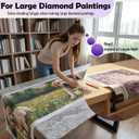 Diamond Painting Canvas Roll Holder (2 Pack),Adjustable Diamond Art Canvas Table Clamp,Anti-Roll Diamond Painting Holder Prevents Canvas Edge Droop & Accidental Damage,Gift for DIY Diamond Painters