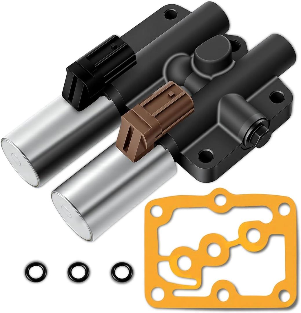 Transmission Dual Linear Shift Solenoid Compatible with Honda Accord Odyssey Pilot for Acura CL TL 2.3L 3.0L 3.2L transmission solenoid kit Replace 28250-P6H-024