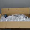 Sliding Shower Chair Tub Transfer Bench with Swivel Seat, Shower Bench for Elderly and Disabled, with Security Belt, 360 Rotation, Slides and Rotates, Adjustable,one Touch Slide Button, Dark Blue