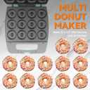 Baker's Friend Mini Donut Maker Machine, Bake 12 Mini Doughnuts, Maquina Para Hacer Donas, Perfect for Breakfast, Snacks, Desserts & More