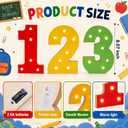 8.07 Inch Wooden 123 Light Up Letter Back to School Decorations