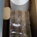 RACETOP 12 oz 50 pack Disposable Paper Coffee Cups with Lids and Sleeves (White)