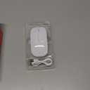Wireless Bluetooth Mouse Rechargeable Laptop Mice Use Portable(Bluetooth5.2 and USB 2.4G) Dual Mode Connection Silent Slim Computer Mouse for Laptop/iPad Tablet/Apple MacBook/PC(Bright White)