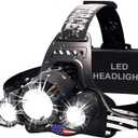 DanForce Headlamp. USB Rechargeable LED Head Lamp. Ultra Bright LUMINUS 1080 Lumen Headlamp Flashlight + Red Light. HeadLamps for Adults, Camping, Outdoors & Hard Hat Light. Zoomable IPX54 Headlight (Pluto)