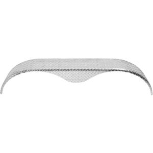 ALMULOO Aluminum Diamond Plate Tandem Axles Trailer Fenders Universal Compatible with Most 14" 15" 16" Tires Car Hauler Trailer, Cargo Trailer, Utility Trailer, Landscape Trailer 1 Pcs Silvery