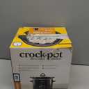 Crock-Pot 2-Quart Manual Slow Cooker, Feeds 2+ People, Great for Small Meals, Dips, & Sides; Removable Stoneware is Oven & Dishwasher Safe, Black