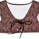 Halloween Costume Set with Brown Textured Vest, Green Character Ears Headband, Nose Piece, Adult Size (XX-Large)