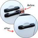 Aunginsy Auto Exterior Door Handle Protective Trim Cover Compatible with Toyota Tundra/Sequoia 2022-2025 Car Front Rear Outside Door Handle Outer Trim Cover Protector Decoration Covers ABS Accessories