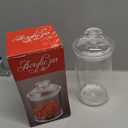 34oz Acrylic Storage Jar, Airtight Lid with Silicone Sealing Ring, Ideal Canister Container for Sugar, Tea, Spices, Herbs, Shells, Bath Salt, Christmas Decorative Apothecary Jars (Standard 1000 ml)