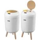 Pack of 1 Automatic Motion Sensor Trash Cans, 3 Gallon / 11L Touchless Trash Bins with Removable Legs, Slim Waterproof Design for Bathroom, Kitchen, Bedroom, and Office - White