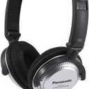 Panasonic Stereo Headphones On-Ear Headphones with XBS Port, Integrated Volume Controller and Lightweight Foldable Design - RP-HT227-K (Black & Silver) (36 x 6.7 x 0.5 inches (Pack of 1))