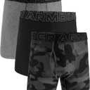 Under Armour Men's Multi-Pack Standard Tech Boxer Brief, 6" Inseam, All-Day Comfort & Ultra-Soft (Gray)
