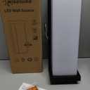 Modern Black Outdoor Wall Light Fixtures, 18/20/22W Porch Lights, IP65 Waterproof, 3-Color Temp Adjustable, Dawn to Dusk Exterior Sconces for House, Front Door, Rectangular Wall Mount, Black 