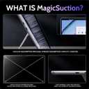 Peslv Privacy Screen for 13 Inch Surface Pro 11/10/9/8/X, MagicSuction™ Removable Anti Spy Black Protector, Glare Blue Light Filter for Microsoft Laptop Computer Monitor