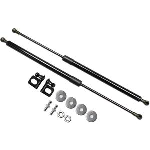 TSUBASA Lift Supports for 2008-2015 Toyota Venza (AV10) 1st Front Bonnet Hood Modify Shock Dampers Carbon Fiber Gas Struts Charged Springs Prop Rod Bar (2PCS) (Normal Black)