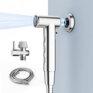 FEELSO Handheld Bidet Sprayer for Toilet, Adjustable Water Pressure Jet Spray Toilet with Bidet Hose for Diaper Sprayer Kit, Feminine Baby Wash, Pet Shower & Muslim Shower