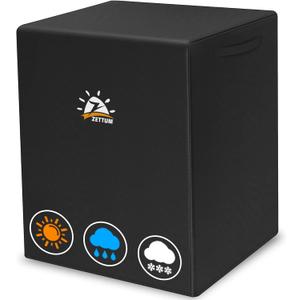 Zettum Air Conditioner Cover for Outside Units 36 Inch - 600D Air Conditioning AC Covers Waterproof, Outdoor Winter Cover for Central AC Condenser, Swamp Cooler, Pool Heater, Heat Pump, HVAC and More