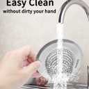 TRAPMATE Kitchen Sink Drain Strainer, Reversible Chain Mesh Sink Strainer, 304 Stainless Steel Anti-Clogging & Easy Clean Sink Strainer Basket, Fits US Standard Kitchen Sink Drains, Dishwasher Safe (Bright Silver)