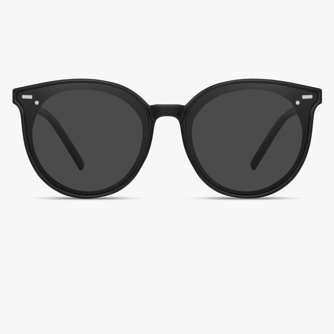 Livho Polarized Sunglasses, Retro & Oversized Shades for Women with Round Lenses