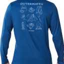 NORTHYARD Men's Hiking Graphic Shirts Long Sleeve UPF 50+ Fishing T-Shirt (XL)