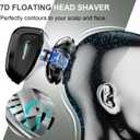 Cyruzi Head Shavers for Bald Men: 7D Floating Electric Razor with Magnetic Removable Head, IPX7 Waterproof Wet or Dry Shaver, LED Display & Type-C Fast Charging