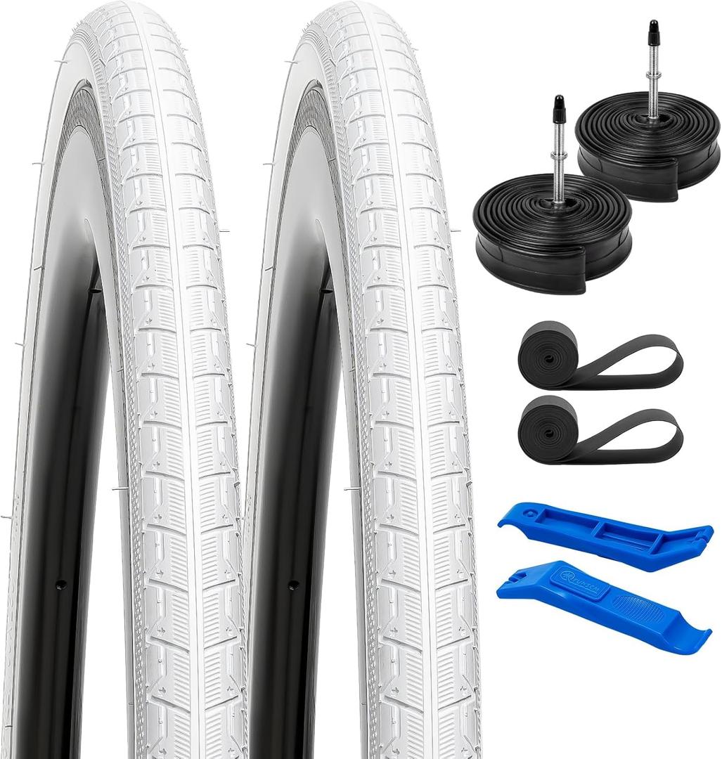 YUNSCM 2-PCS 700C Bike Tires 700x28C/28-622 28x1 5/8x1 1/8 Compatible with Road Bike Tires 700x25C 700x26C 700x27C 700 x 28C 700x30C Bicycle Tires (Y-786)