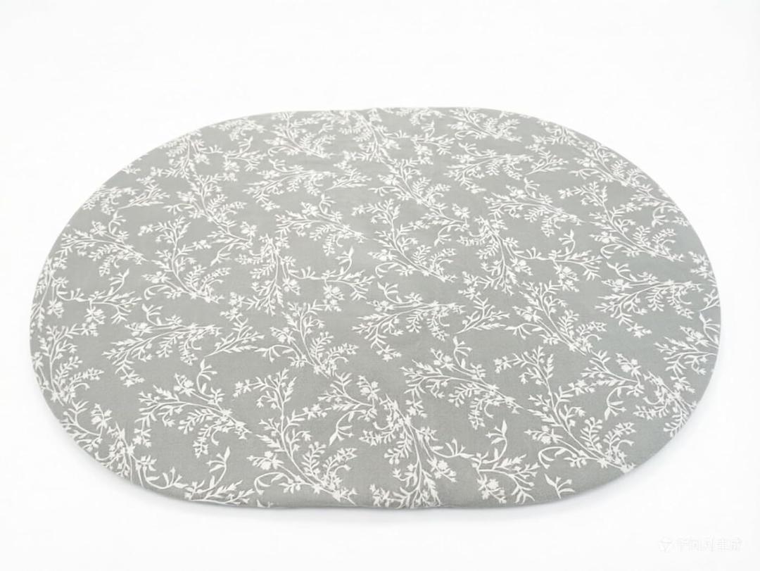 Pioggia Oval Vinyl Fitted Tablecloth with Flannel Backing Elastic Table Cloth Waterproof Oil-Proof Plastic Table Cover Best for 68" x 48"