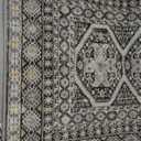 Washable Area Rug Non Slip - 2x3 Small Kitchen Boho Rug Vintage Entryway Low Pile Carpet for Doormat Black