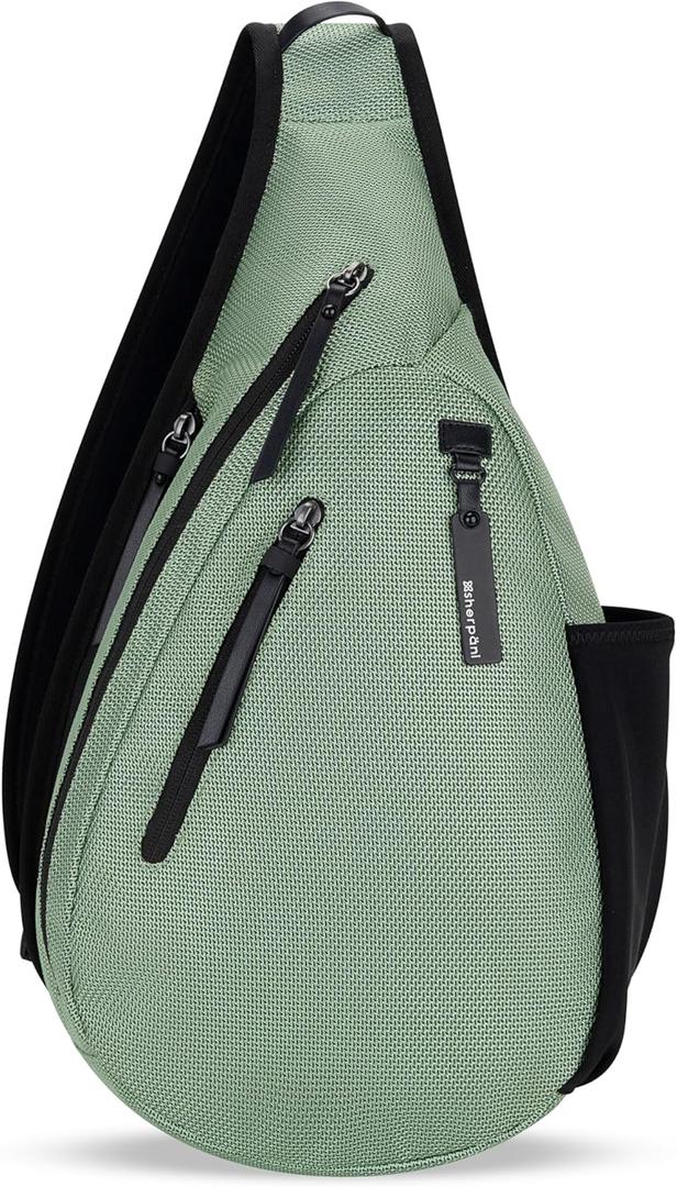 Sherpani Esprit, Anti Theft Sling Bag, Sling Backpack, 10L Travel Bag, Crossbody Backpack, Travel Gift for Women, Fits 10 Inch Tablet (Aloe Mist)