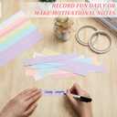 Nezyo 240 Sheets Paper Chain Strips Construction Bright Paper Strips About 46 Feet in Total Length 1 x 8 Inch with 1 Roll Double Sided Tape for Crafting DIY Home Party Decoration(Macaron Colors)