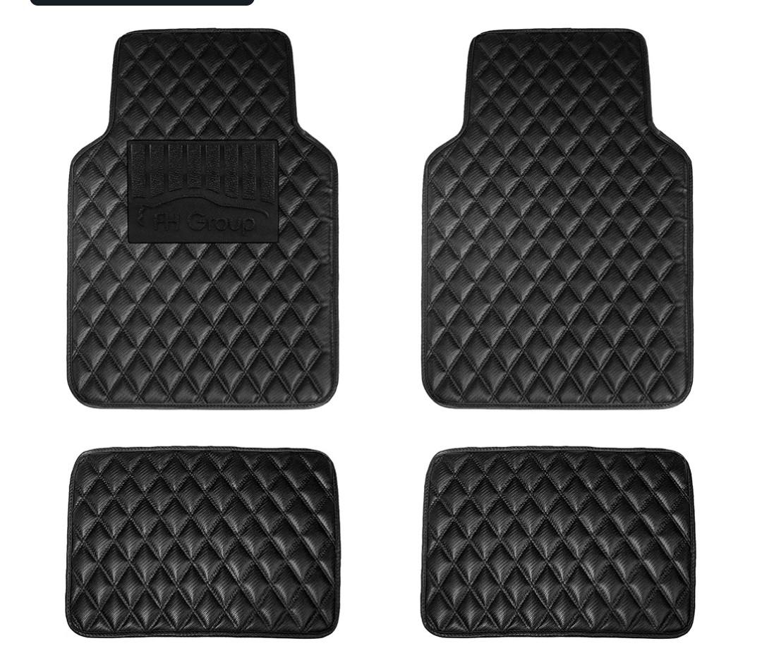 FH Group Floor Mats - Faux Leather Floor Mats for Cars, Universal Fit Automotive Floor Mats, All Purpose Car Floor Mats, PU Leather Protector Mat for Most Sedan, SUV, Truck Floor Mats Brown FH Group Floor Mats - Faux Leather Floor Mats for Cars, Universal Fit Automotive Floor Mats, All Purpose Car Floor Mats, PU Leather Protector Mat for Most Sedan, SUV, Truck Floor Mats Brown