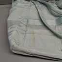 Puffer Tote Bag for Women, Lightweight Puffy Work Handbag Teacher Nurse Quilted Shoulder Bag for School Travel Gym | Cloud Bag w/ Zipper, Daily College Bags, 15.6" Computer Bag, Clinical Nursing Bag, 40 OZ Tumbler Holder, Ideal Gift for Women (Mint Green)