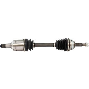 TRQ Front Left CV Axle Shaft Assembly Neoprene Boots Compatible with 2007-2011 Toyota Camry Hybrid Driver Side