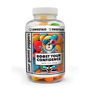 Boost Your Confidence  Sweet Aid Jar with Gummies  Encouragement Gift for Friends, Exams, Job Interviews, Motivation Gift (Not Vitamins)