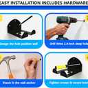 Garage Organizer Wall Hanger - Heavy Duty Garage Storage Trimmer Rack, Garden Power Tool Holder for Weed Whackers, Grass Trimmer, Hedge Trimmer, Grass Trimmer, Garage Tools, 3 Pack(Black)