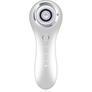 WOVAZUS Vibrating and Rotating Face Scrubber, Waterproof Rechargeable Facial Cleansing Brush, 8 Modes for Exfoliating and Massaging, Wash Brush for Removing Blackhead, Exfoliating